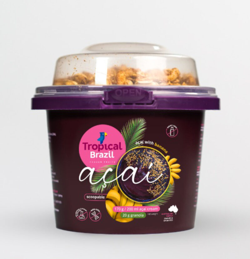 Açaí Puree with Guaraná - Grab & Go Banana 190g