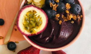 Acai from Brazil - A bowl full of acai and granola