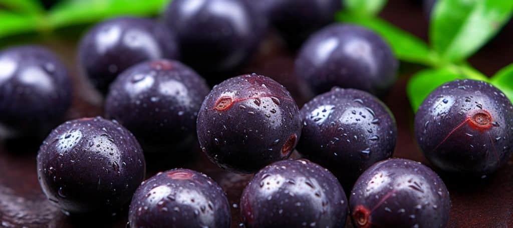 close up photo açaí fruits